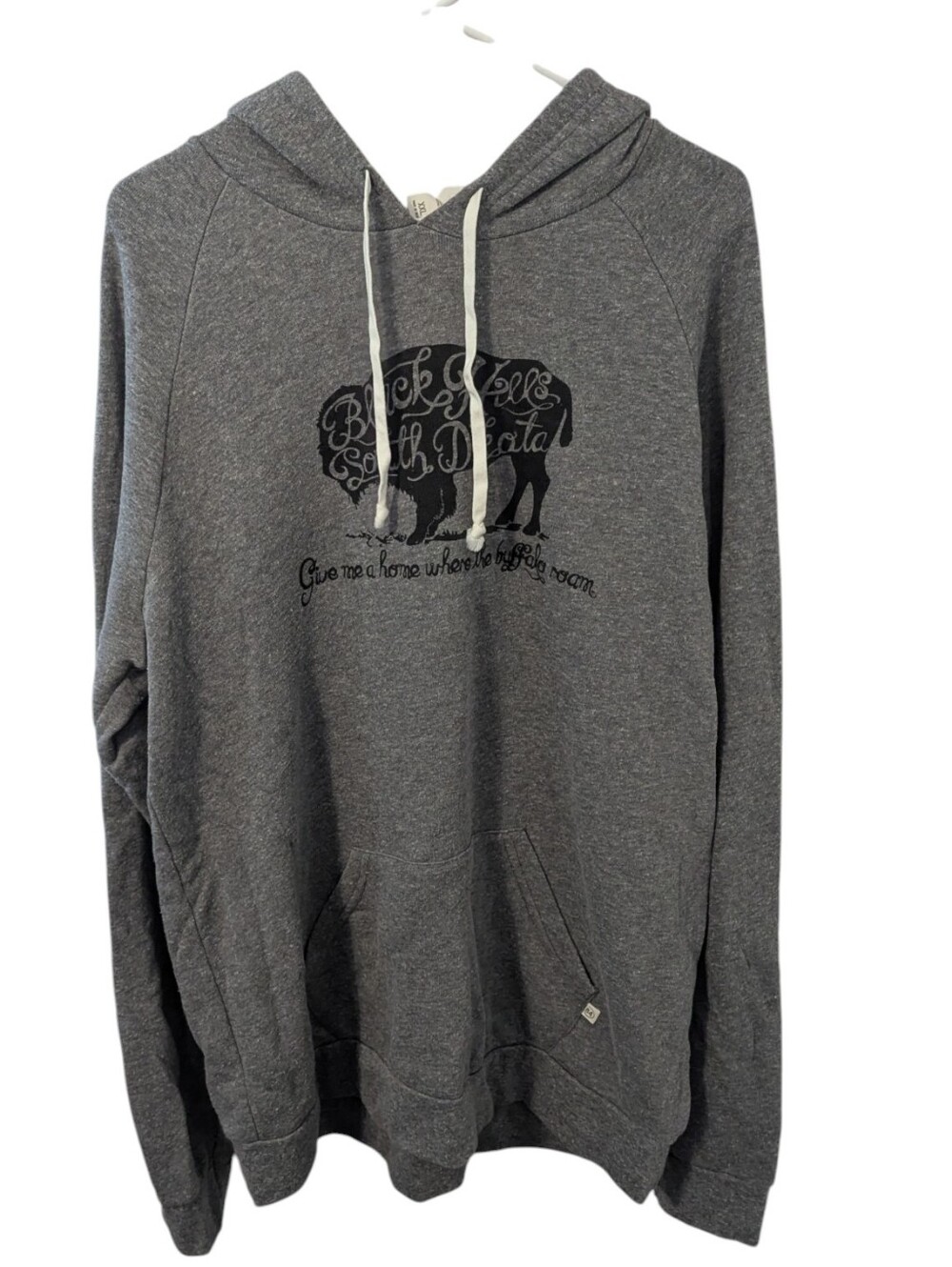 Black Hills Pullover Hoodie with Buffalo Graphic